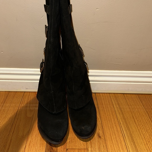 Suede long boots - Picture 2 of 10
